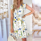Women’s Sleeveless V-Neck Button-Front Mini Dress