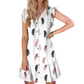 Women’s Sleeveless V-Neck Button-Front Mini Dress