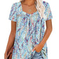 Women's Elegant Romantic Floral Loose-Fit Short Sleeve T-Shirt