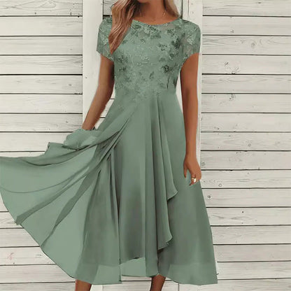 Women’s Elegant Round Neck Dress