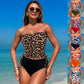 Women's Off Shoulder High-Waisted 2 Pieces Bikini Suit