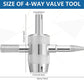 5PCS 4-Way Tyre Valve Removal Tool for Car
