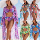 Women's 3-Piece Bikini Set with Cover-Up
