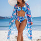 Women's 3-Piece Bikini Set with Cover-Up