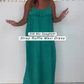 💥Hot Sale 50% OFF🔥Silk Mix Spaghetti Strap Ruffle Maxi Dress
