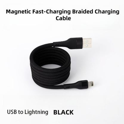 Multi-Compatibility Magnetic Fast-Charging Braided Charging Cable