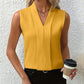 Women's Elegant Solid Color V-Neck Sleeveless Top