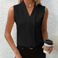 Women's Elegant Solid Color V-Neck Sleeveless Top