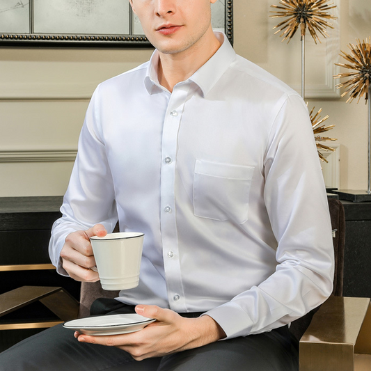 Men's Business Shirt with Triple Protection