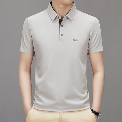 Men’s Breathable Lapel Short Sleeve Shirt