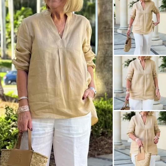 Versatile Casual V-Neck Shirt