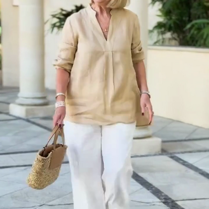 Versatile Casual V-Neck Shirt