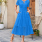 【💥Final 3-hour Preferential Deal 💥】Women’s Elegant V Neck Eyelet Flowy Dress