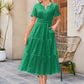 【💥Final 3-hour Preferential Deal 💥】Women’s Elegant V Neck Eyelet Flowy Dress