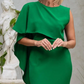 Women’s Asymmetric Drape Midi Dress