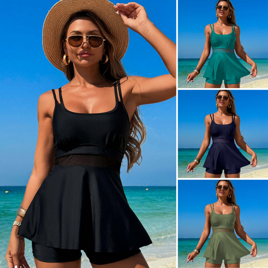 Women's 2-Piece High-Waist Tankini Swimsuit