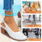 Women's Fashion Hollow Out Chunky High Heel Sandals