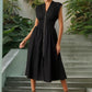 Women's Elegant V-Neck Split Maxi Dress