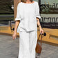 Women's 2 Piece Cotton Linen Outfits