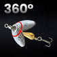 Glittering Rotating Sequins Fishing Lure with Hook