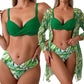Women's 3-Piece Bikini Set with Cover-Up