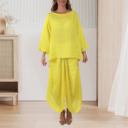 Women’s Oversized T-Shirt & Skirt Lounge Set