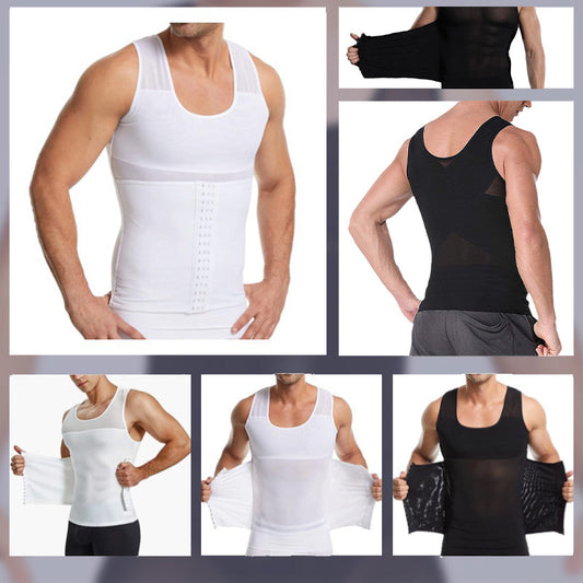 🔥New Hot Selling❤️‍🔥Men's Slimming Mesh Waist-Cinching Vest