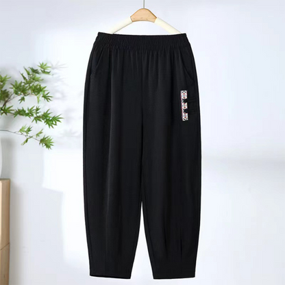 Women's Summer Fashion Breathable Stretch Cuffed Capri Pants