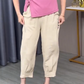 Women's Summer Fashion Breathable Stretch Cuffed Capri Pants