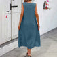 Women's Casual Sleeveless V- Neck Maxi Dresses