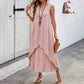 Women's Casual Sleeveless V- Neck Maxi Dresses