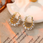 ✨French Micropavé Zirconia Earrings
