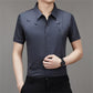 Men's Short-sleeved Ice Silk Shirt