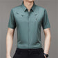 Men's Short-sleeved Ice Silk Shirt