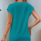 Solid Color Round Neck Slimming A-Line Dress