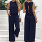 Women's Fashion Sleeveless Vest Casual Pants Set