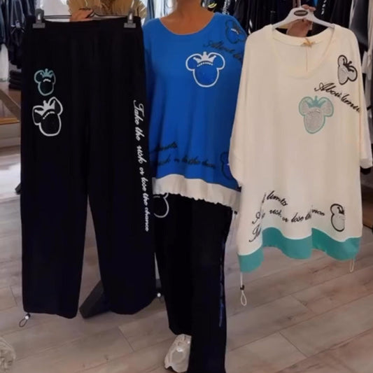 Women's Oversized T-Shirt & Sweatpants Set