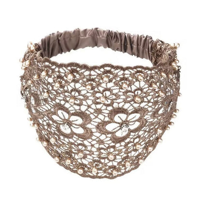 🌞Summer Sale 50% OFF🔥Plum Blossom Hollow Beaded Wide Headband