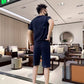 Men's Solid Color Top & Pants Set