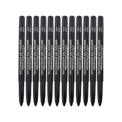 12PCS Waterproof Smudge-Proof Gel Eyeliner Set