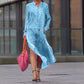 Women's Trendy Leopard Print V-Neck Side Slit Dress