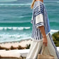Women's Striped Top & Pants 2-Piece Set