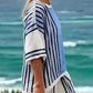 Women's Striped Top & Pants 2-Piece Set