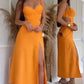Women’s High-Slit Spaghetti Strap Dress