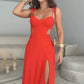 Women’s High-Slit Spaghetti Strap Dress