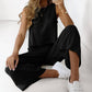 Women's Sleeveless Top & Wide-Leg Pants Set