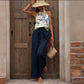Women's Halter Top Long Pants 2-Piece Set