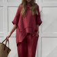 Women’s Trendy Loose Fit Top & Pants Two-Piece Set
