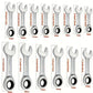 CR-V Steel Ratcheting Combination Wrench