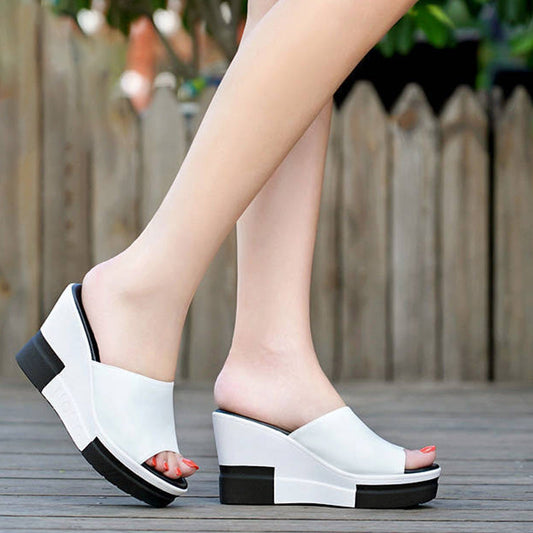 Women's Casual Wedge Slide Sandals
